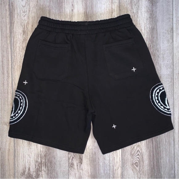 MENS PAISLEY PRINT FLEECE SHORTS - Picture 9 of 9